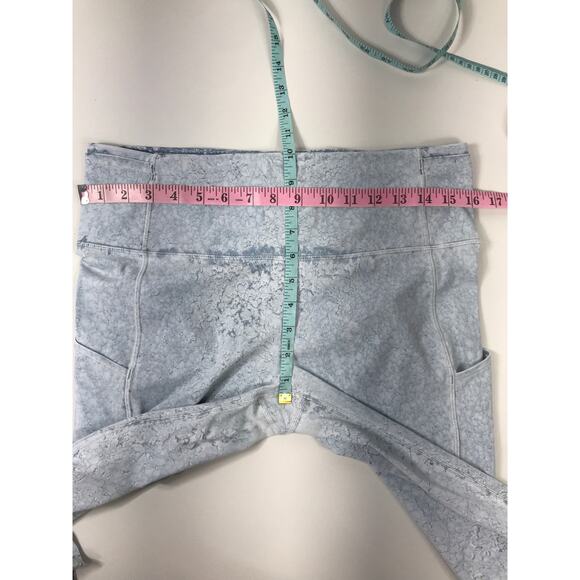 Lululemon Womens Fast & Free Legging Tight 12 Blue Fog Water Athleisure - Picture 13 of 13